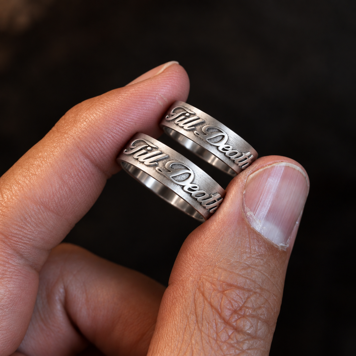 Till Death Band - Sterling Silver