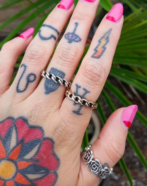 Silver & Brass Chain Link Ring Set - Twisted Love NYC