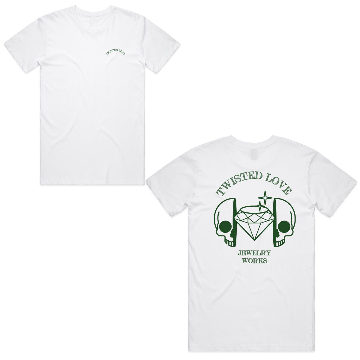 Diamond Skull Tee - Twisted Love Jewelry Works NYC