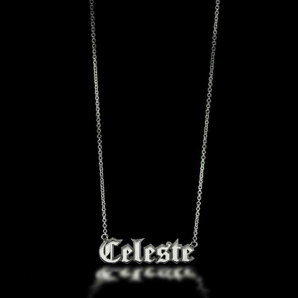 Custom Gothic Nameplate Necklace - Twisted Love NYC