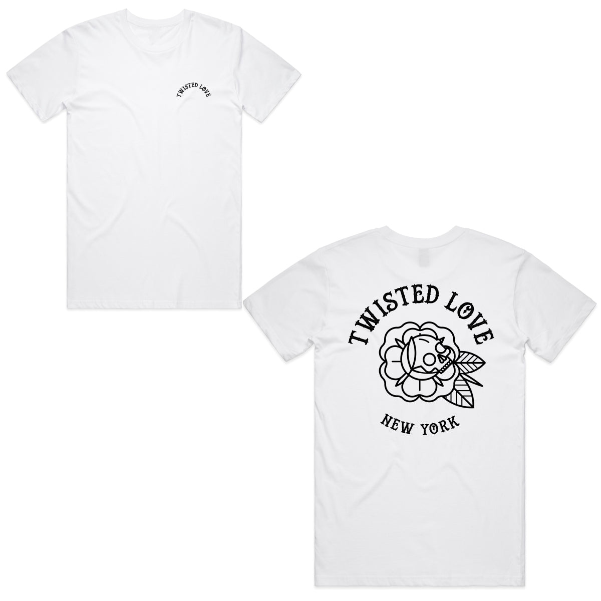 Rose Skull Tee - Twisted Love Jewelry Works NYC