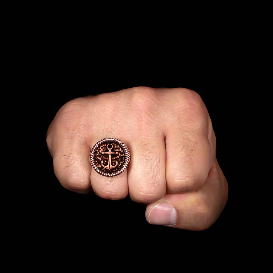 Anchor Ring - Brass - Twisted Love NYC