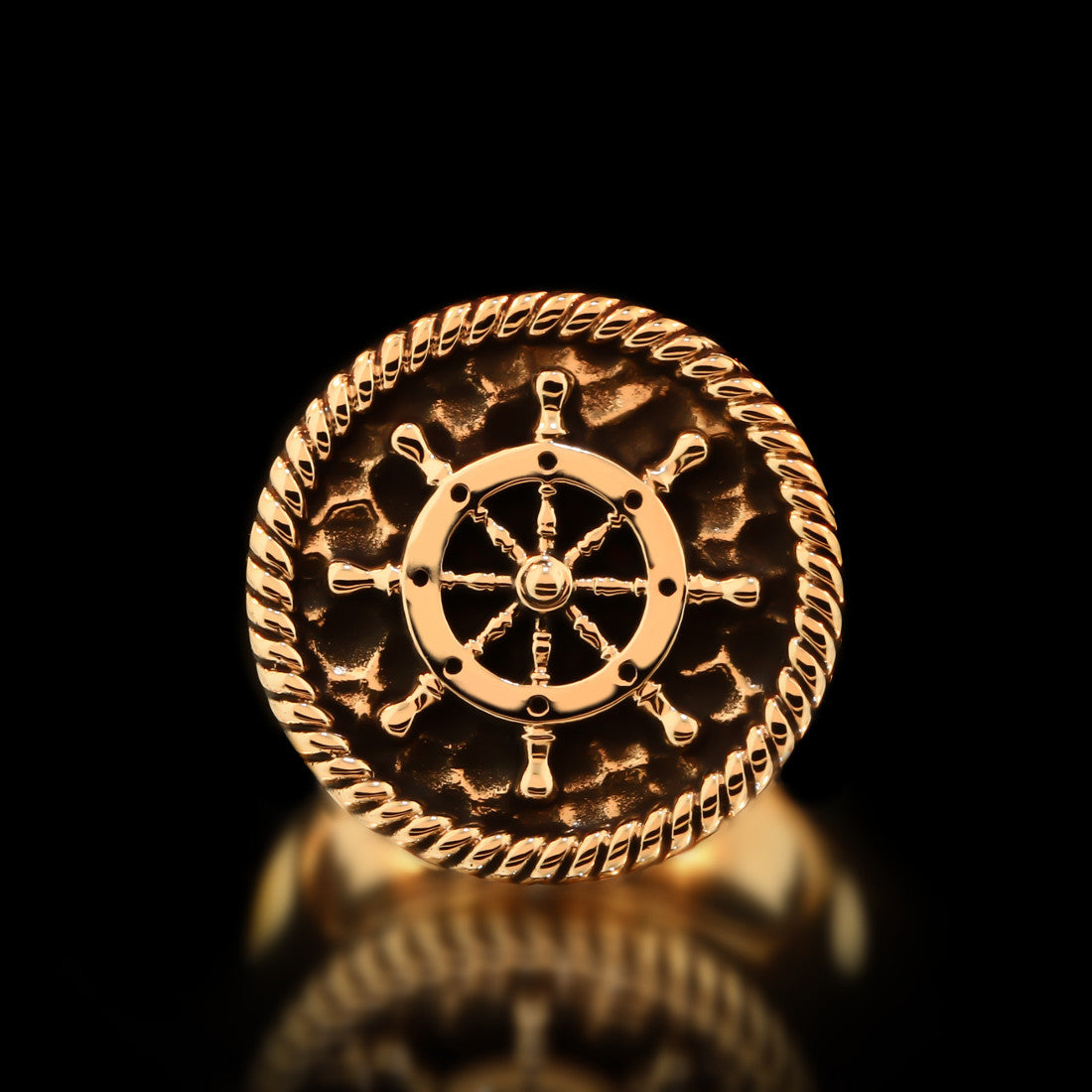 Boat Wheel Ring - Brass - Twisted Love NYC