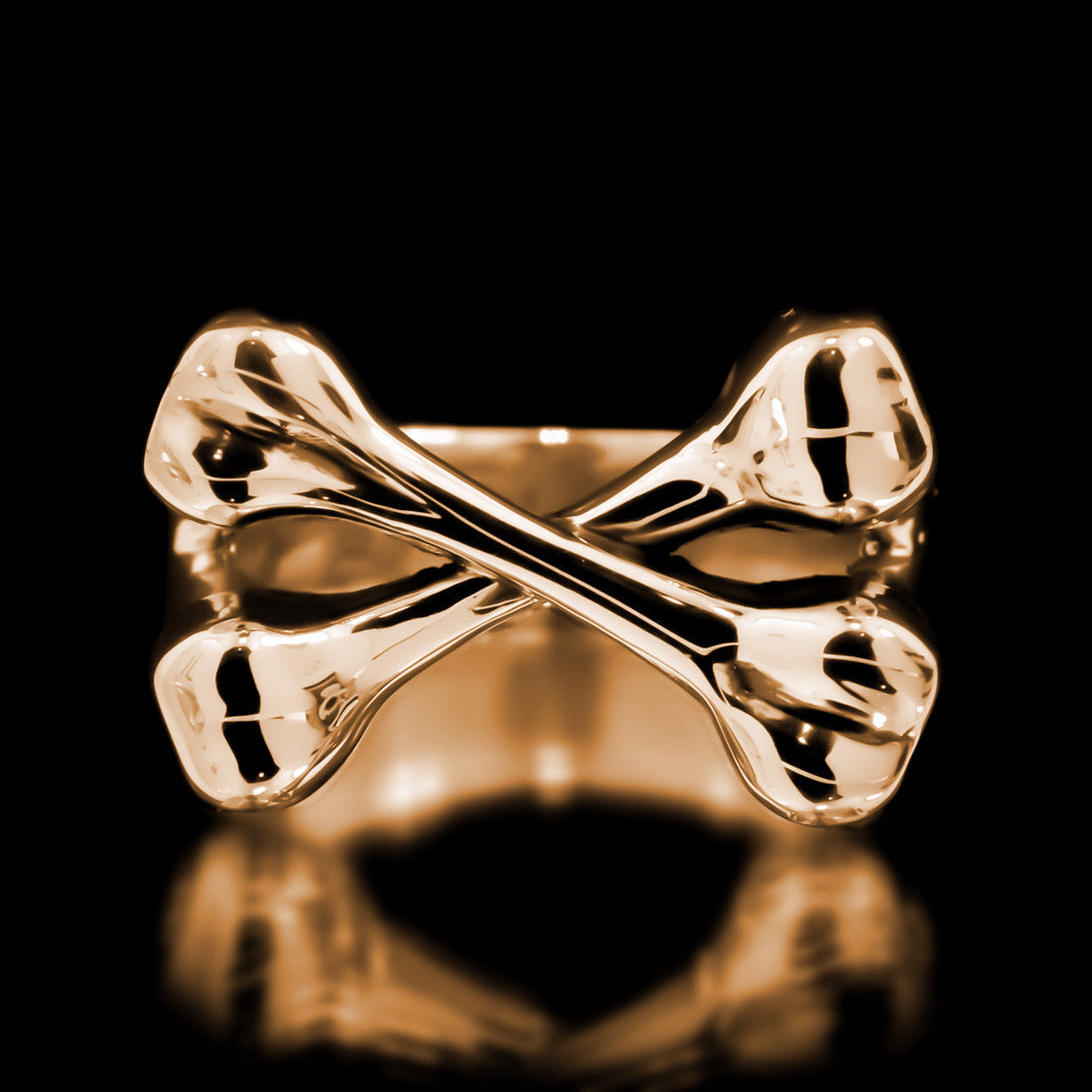 Crossbones Ring - Brass - Twisted Love NYC