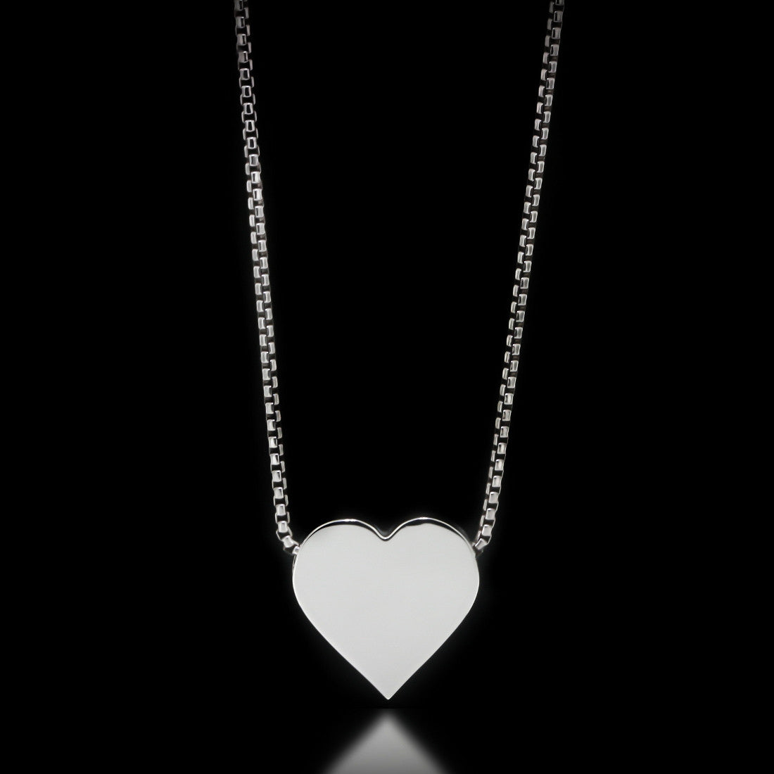 Heart Slider Necklace - Sterling Silver - Twisted Love NYC