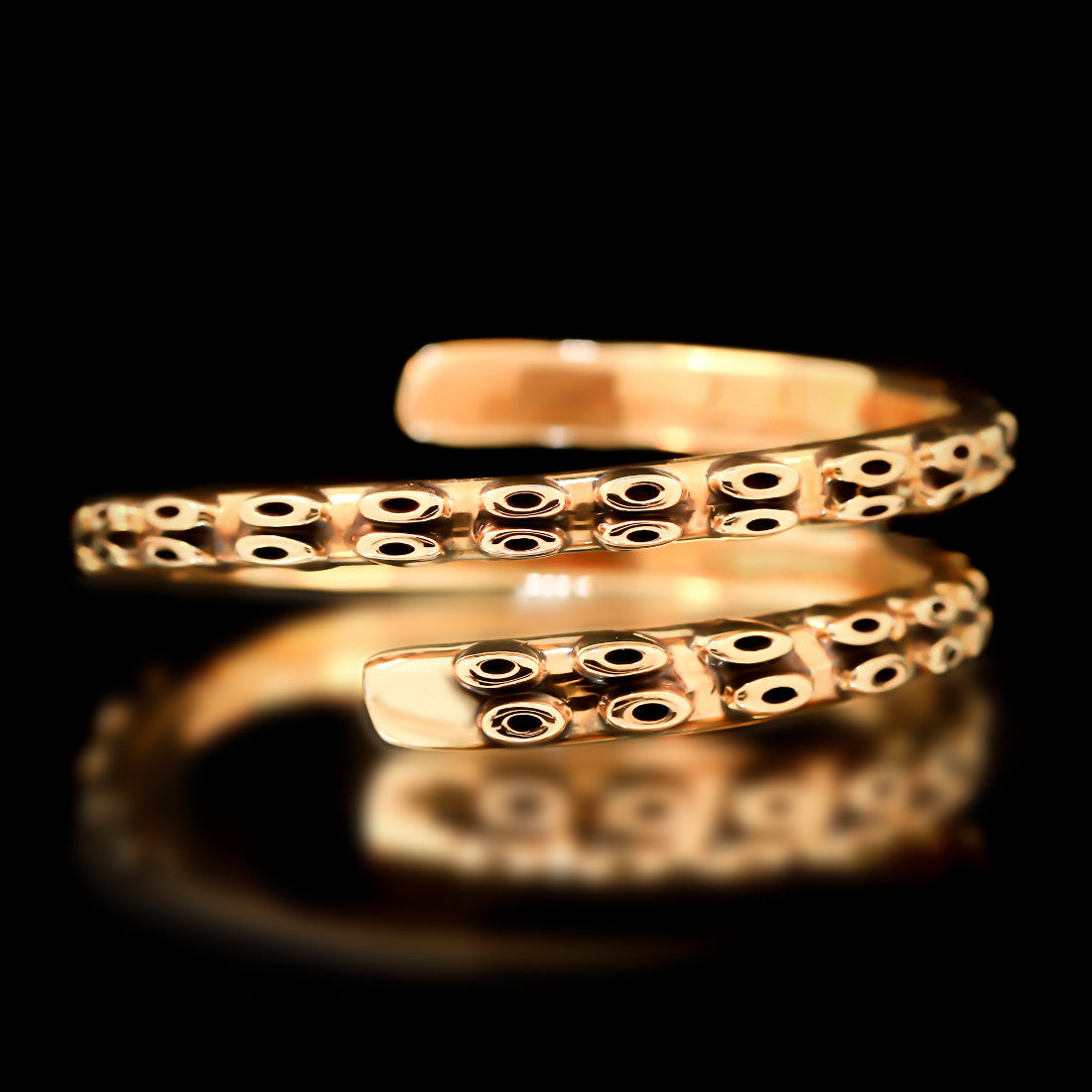 Kraken Bangle - Brass - Twisted Love NYC