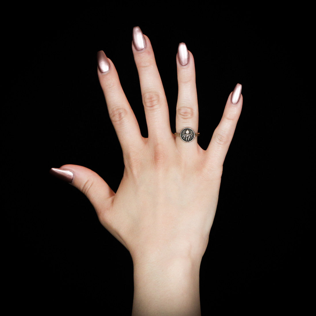 Ladies Kraken Ring - Brass - Twisted Love NYC