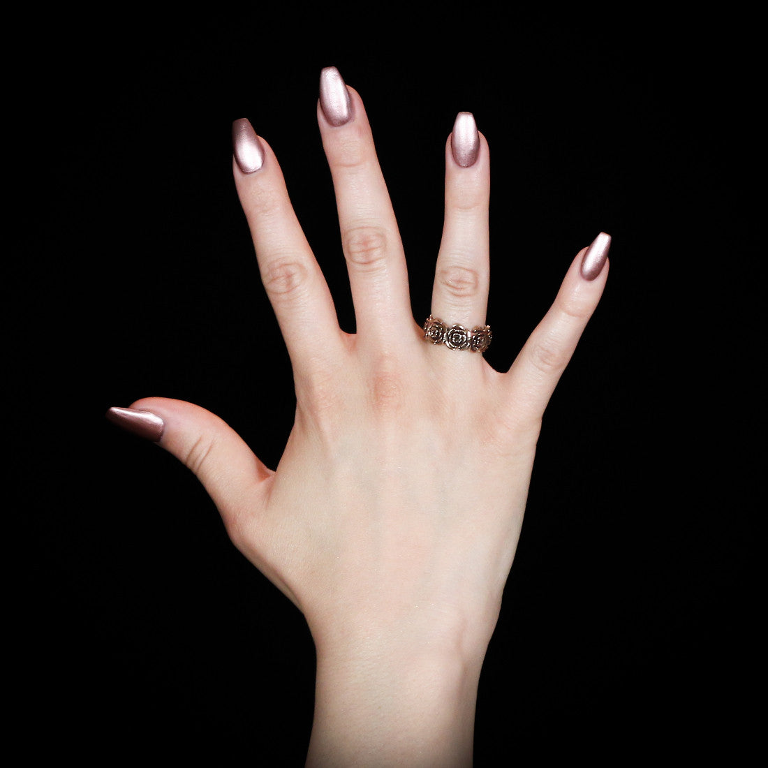 Rose Eternity Band - Brass - Twisted Love NYC