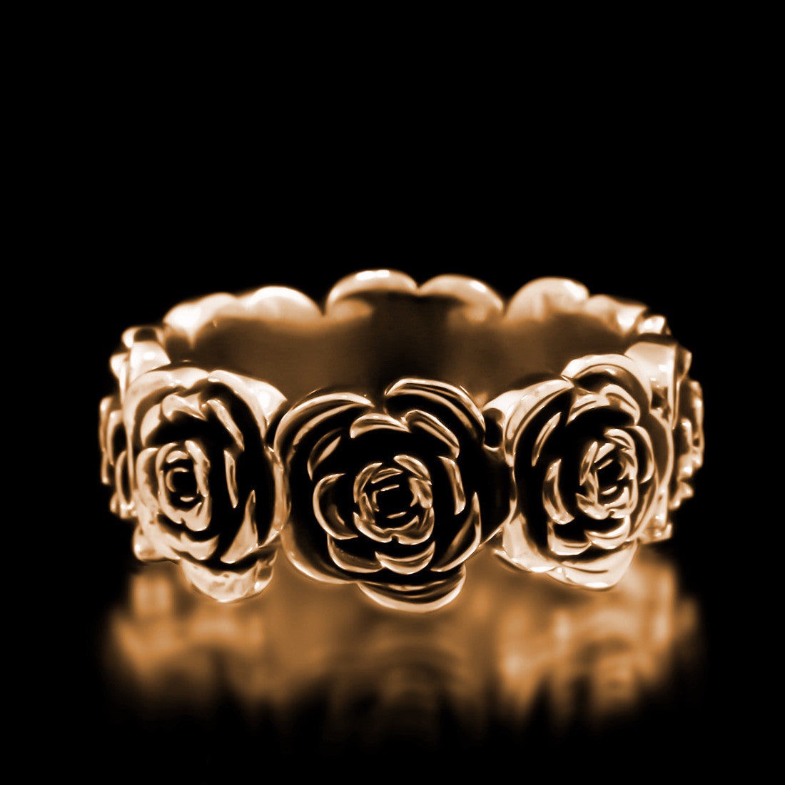Rose Eternity Band - Brass - Twisted Love NYC