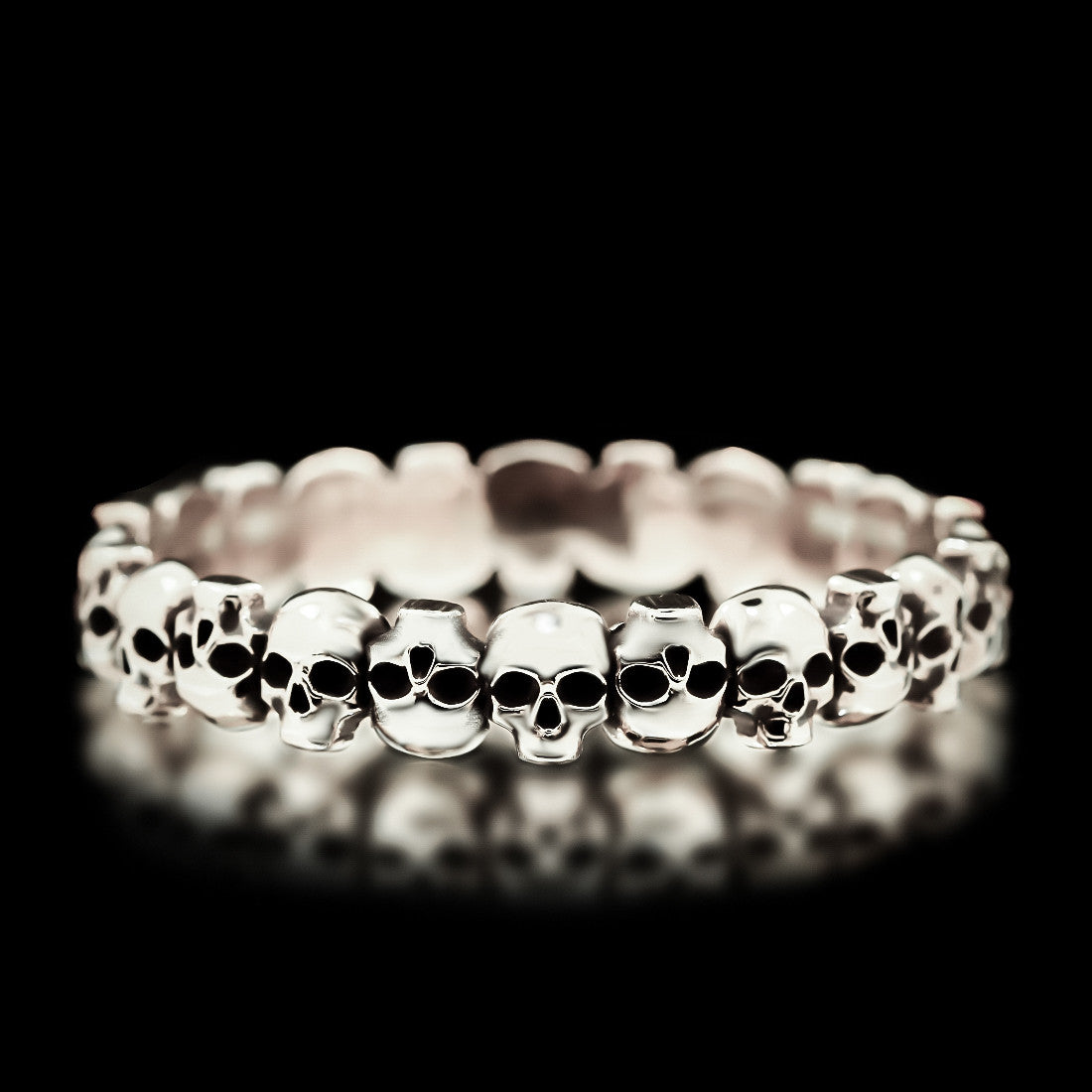 Skull Bangle - Sterling Silver - Twisted Love NYC