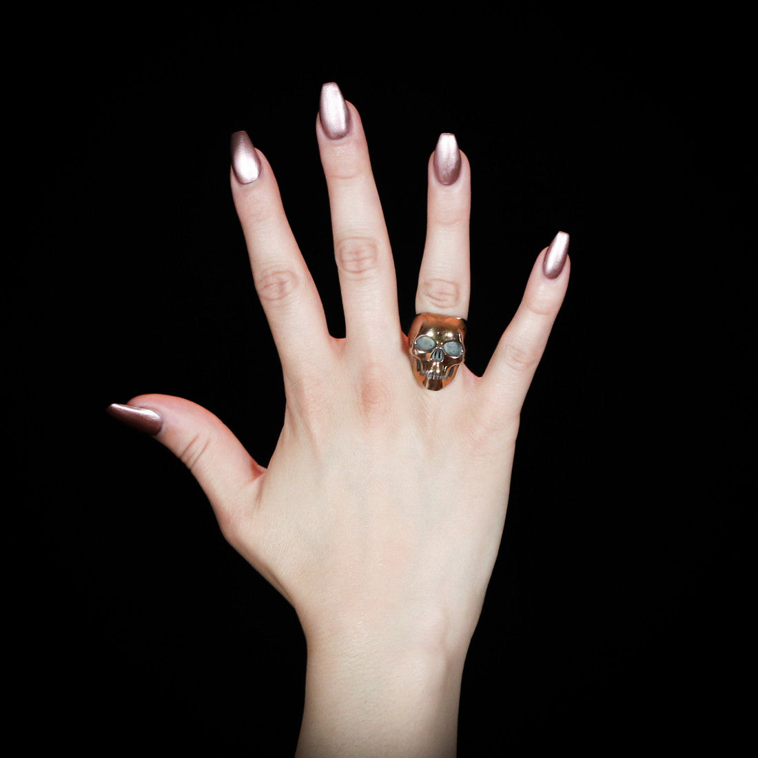 Classic Skull Ring - Brass - Twisted Love NYC