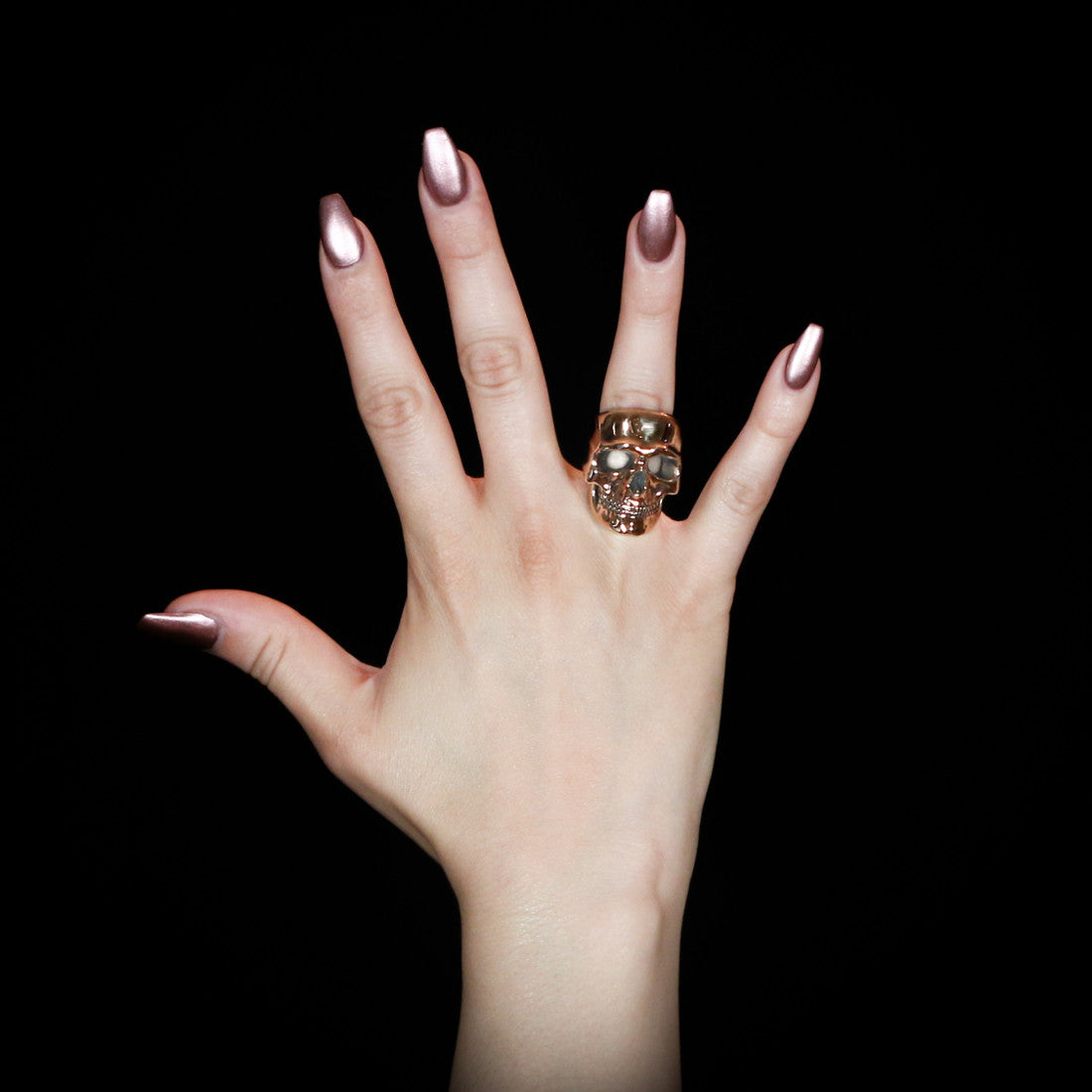 Misfit Skull Ring - Brass - Twisted Love NYC
