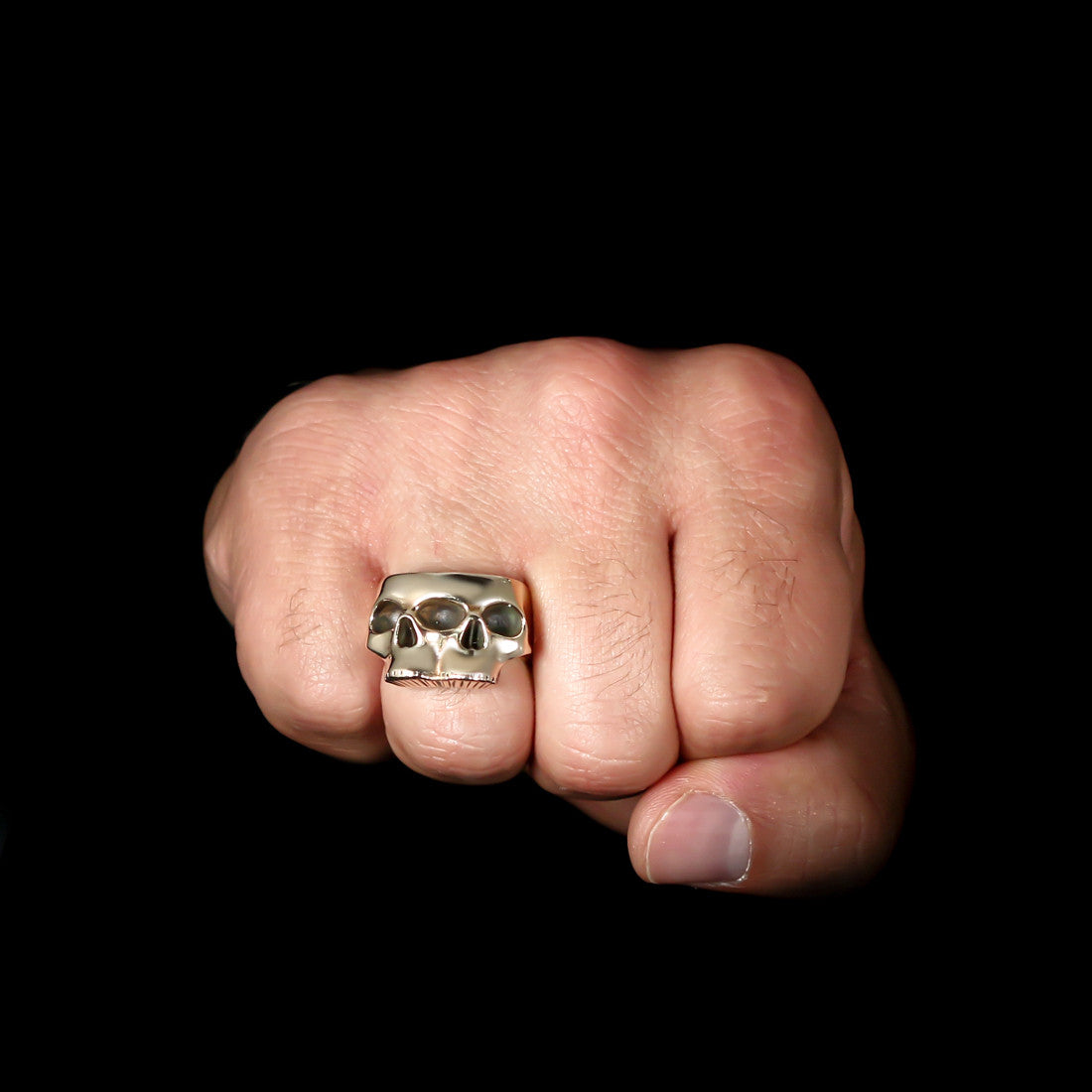 Siamese Skull Ring - Brass - Twisted Love NYC