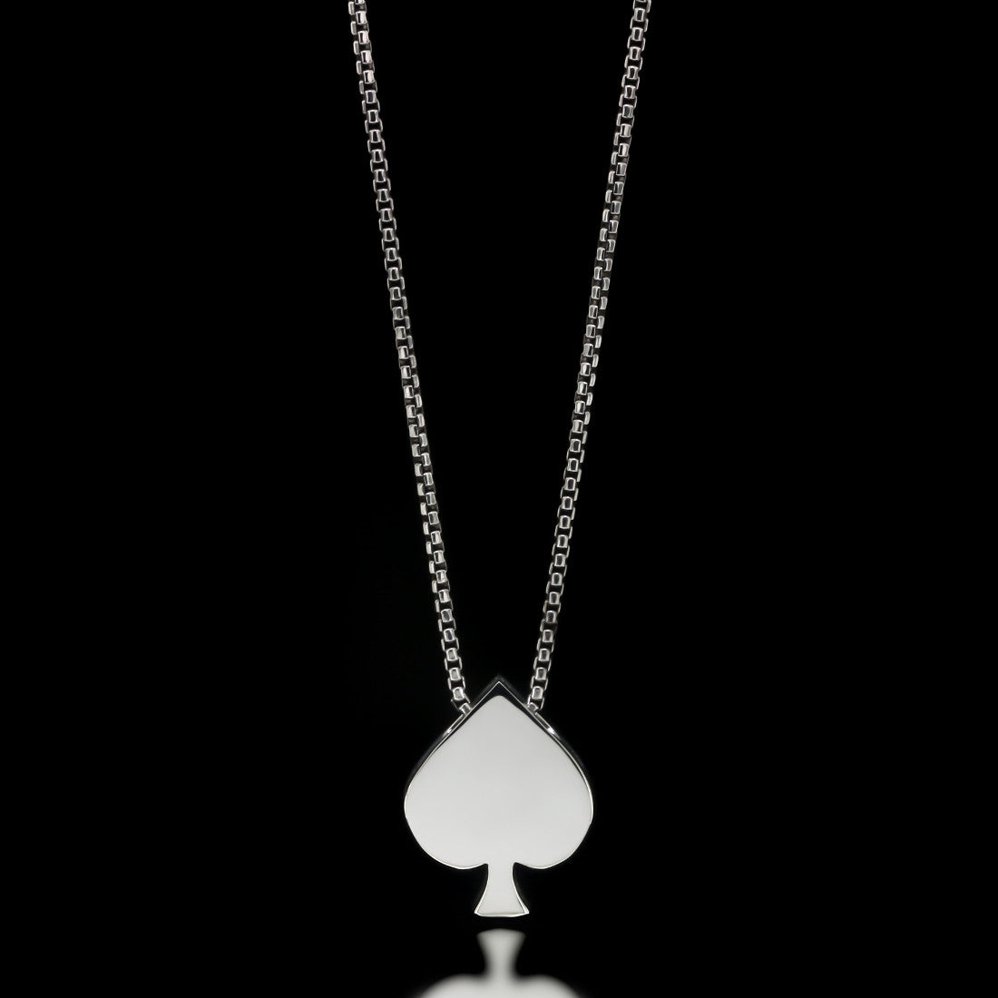 Spade Slider Necklace - Sterling Silver - Twisted Love NYC