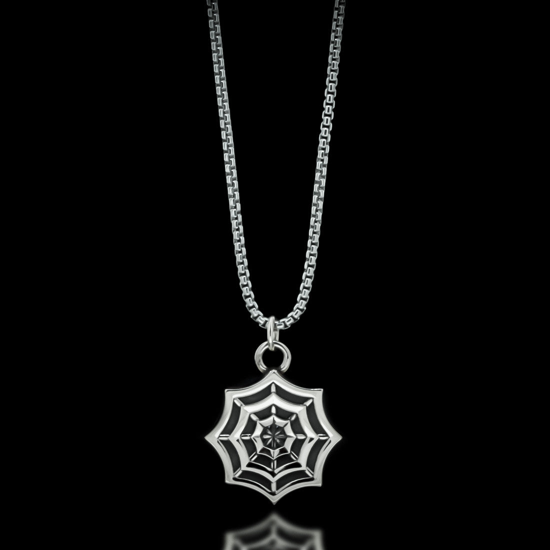 Spider Web Necklace - Sterling Silver - Twisted Love NYC