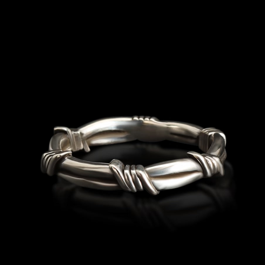 Barb Wire Ring - Sterling Silver