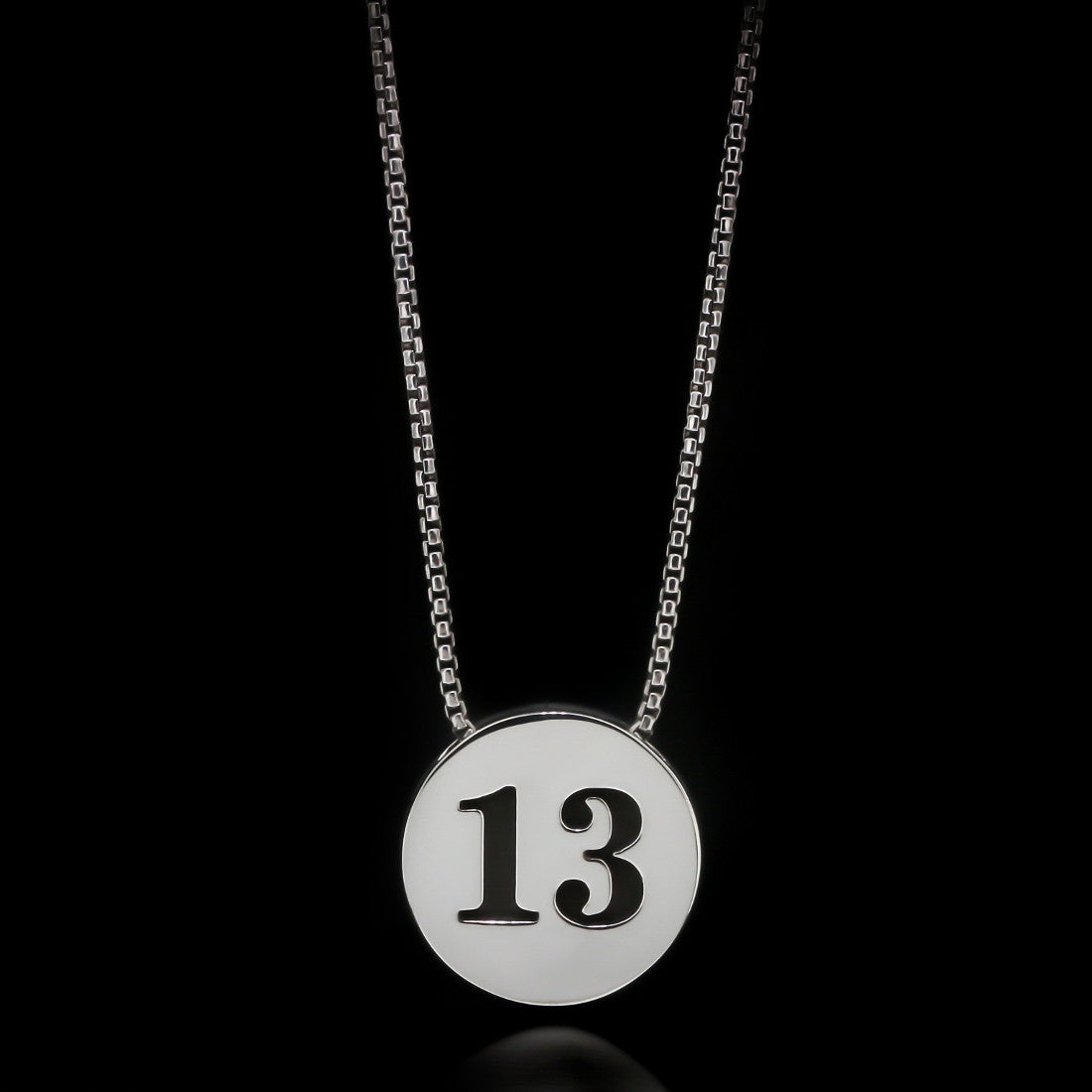 13 Slider Necklace - Sterling Silver