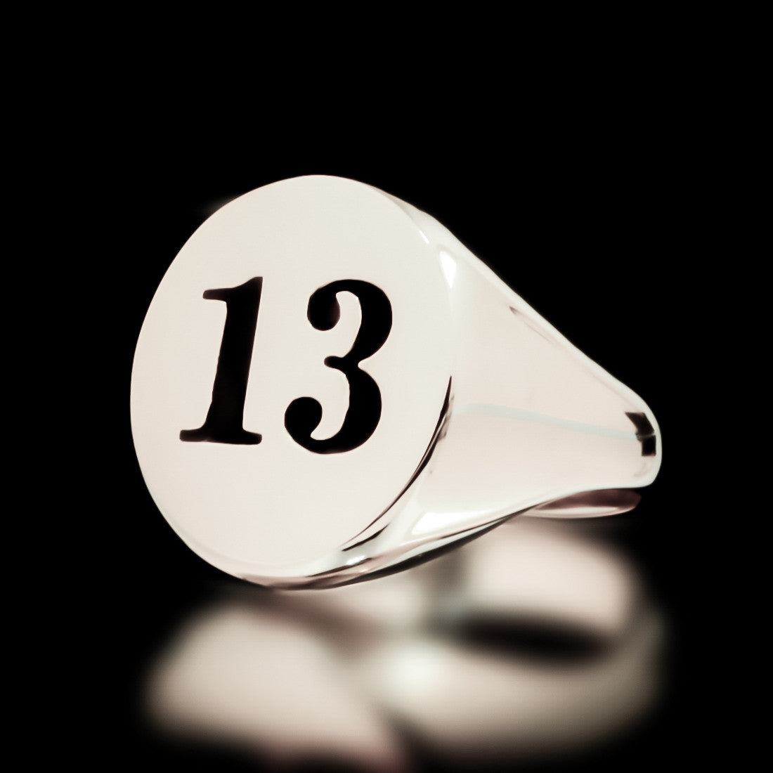 13 Signet Ring - Sterling Silver - Twisted Love NYC