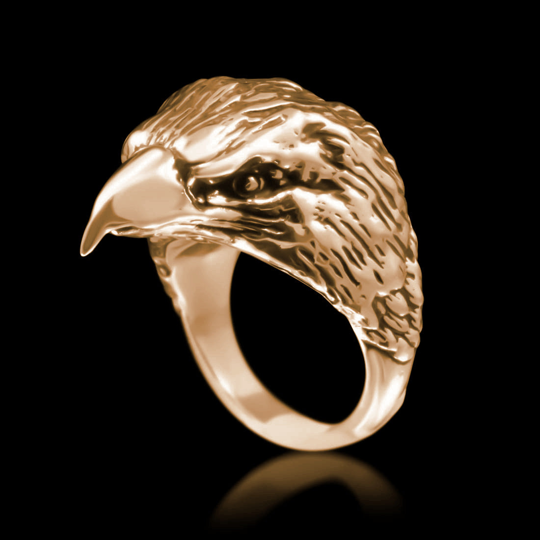 Eagle Head Ring - Brass - Twisted Love NYC