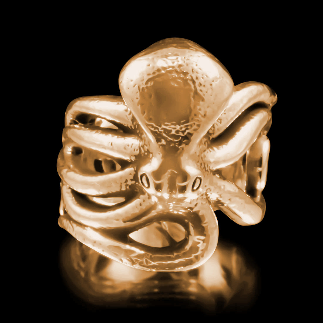 Octopus Ring - Brass