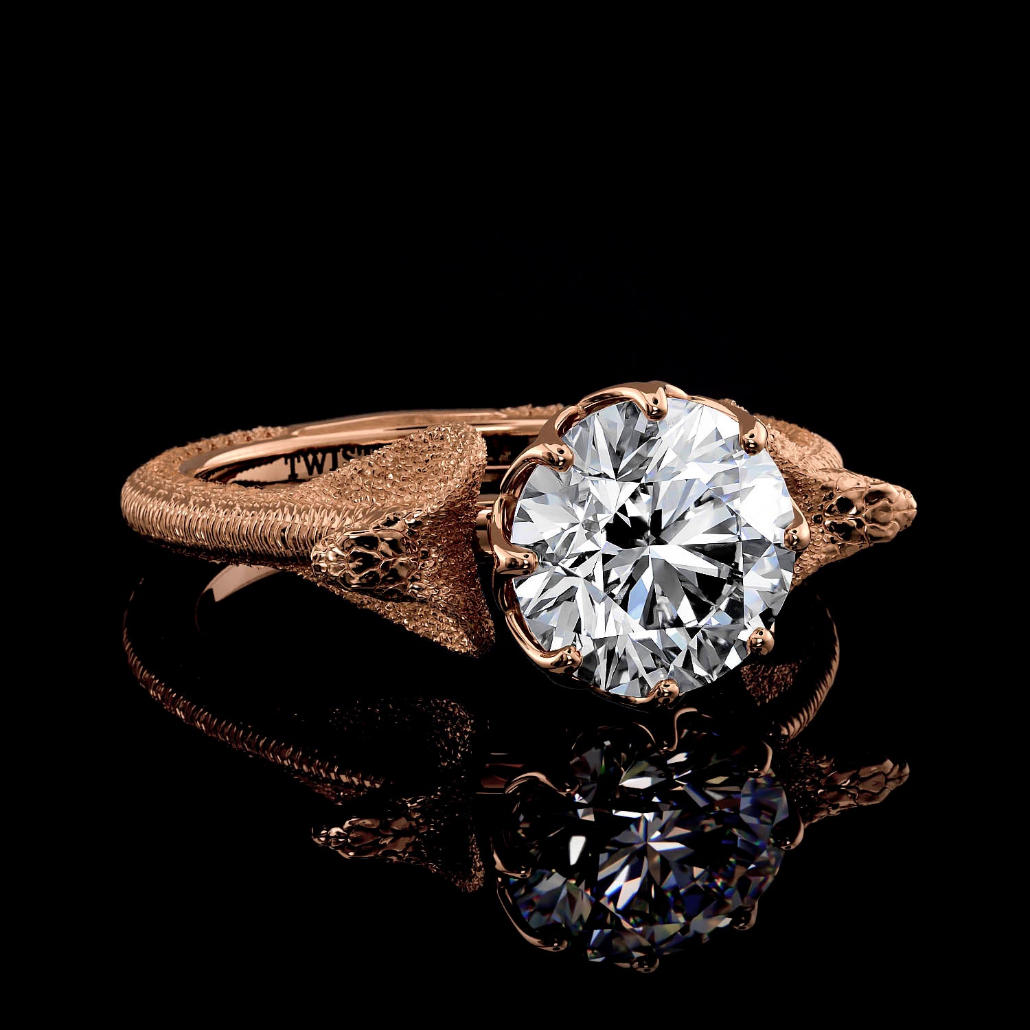 Cobra Ring - 1 Carat - Twisted Love NYC