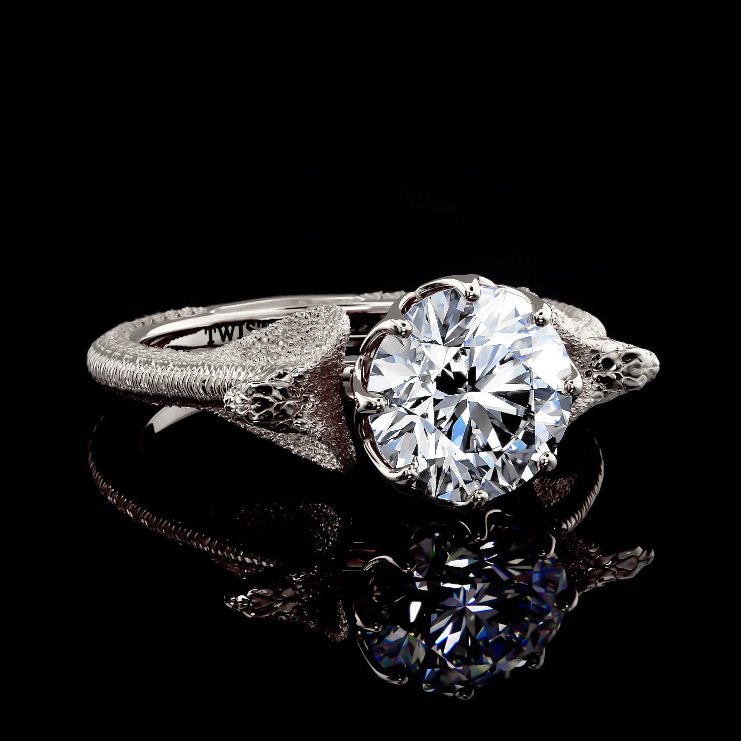 Cobra Ring - 1 Carat - Twisted Love NYC