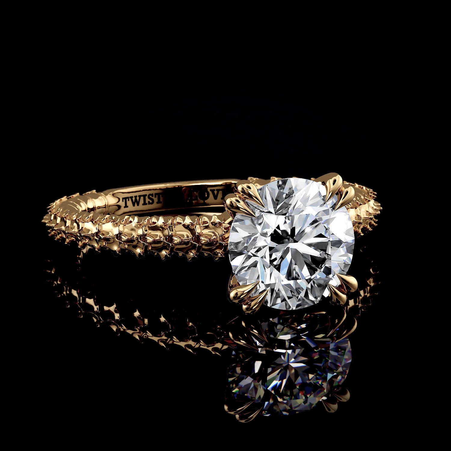 Spine Solitaire - 1 Carat