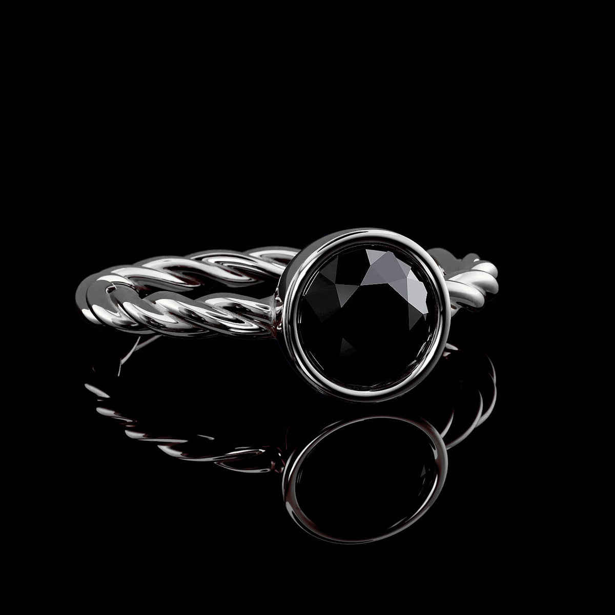 Twisted Rope Solitaire - 1 Carat