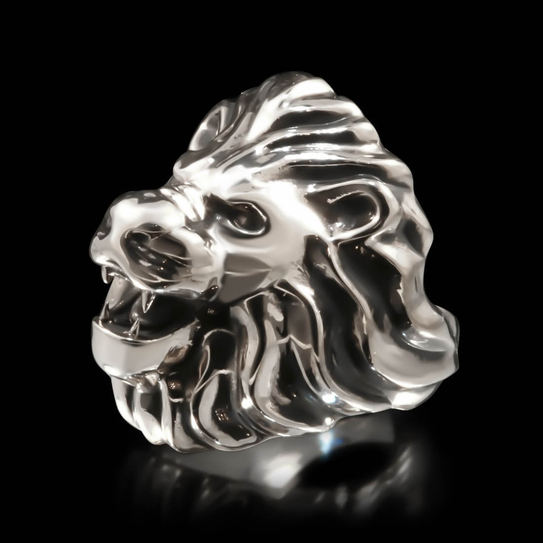 Leo Ring, Lion Face Ring, Pure Silver 925 Ring By VITRA JEWELLERY :  Amazon.in: Jewellery