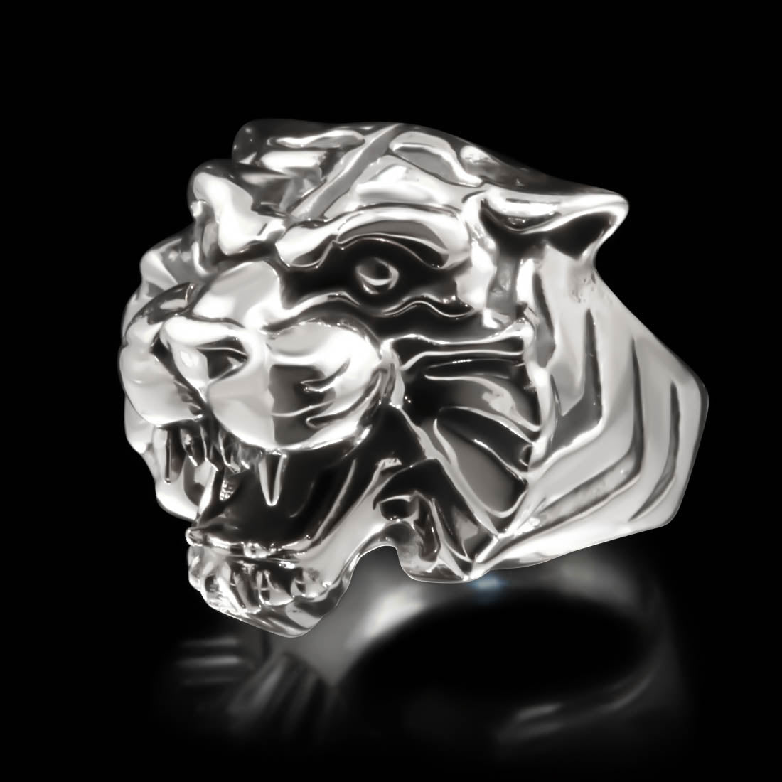 Tiger Head Ring - Sterling Silver - Twisted Love NYC