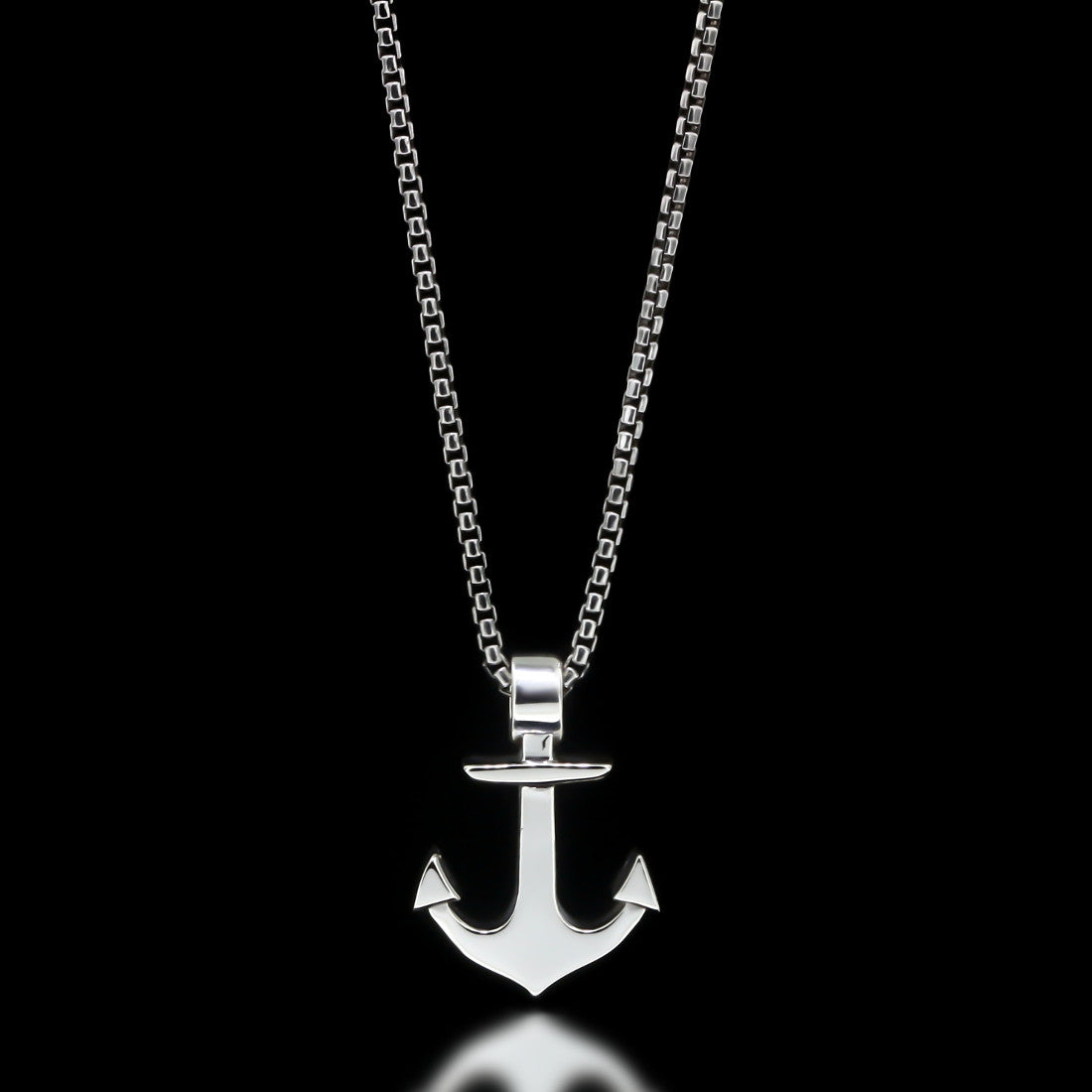Anchor Slider Necklace - Sterling Silver - Twisted Love NYC