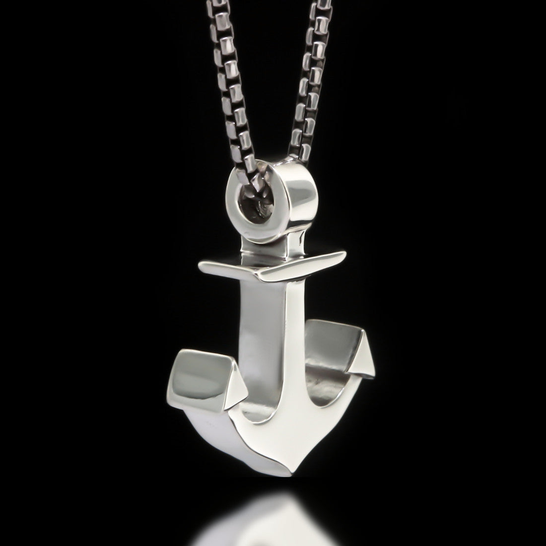 Anchor Slider Necklace - Sterling Silver - Twisted Love NYC