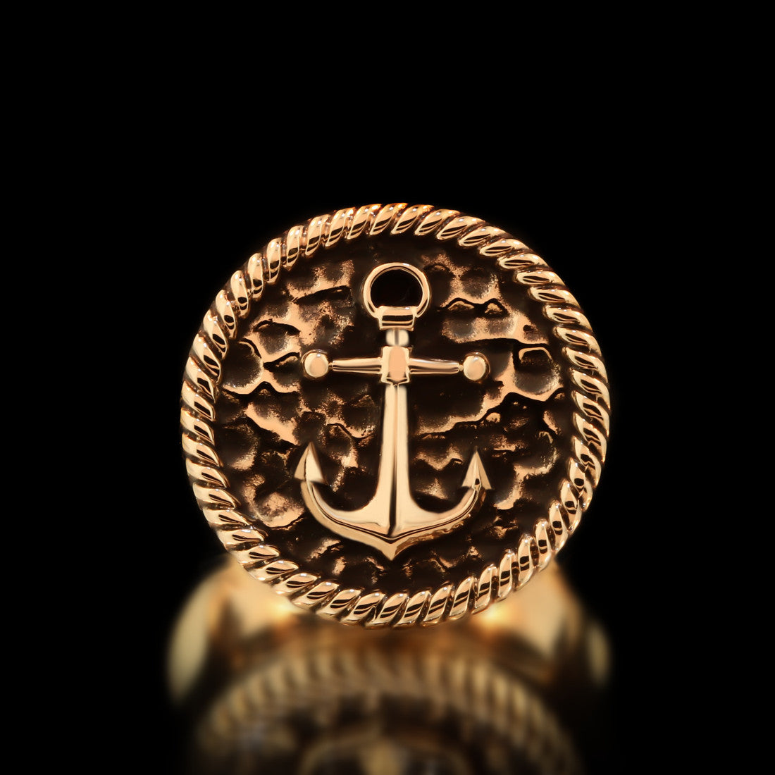 Anchor Ring - Brass - Twisted Love NYC