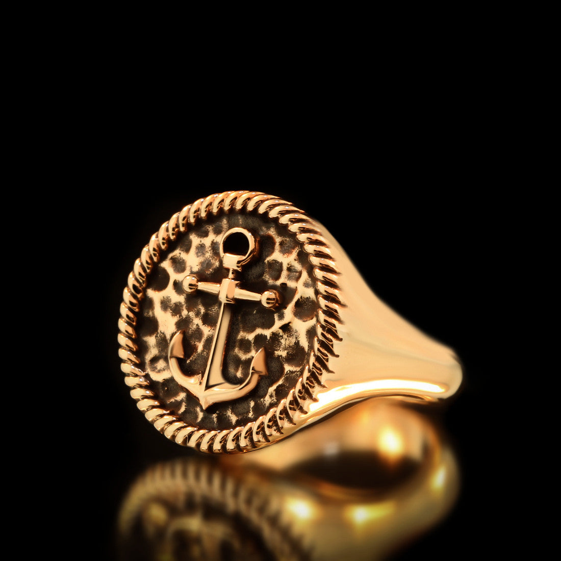 Anchor Ring - Brass - Twisted Love NYC