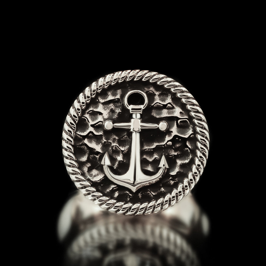 Anchor Ring - Sterling Silver - Twisted Love NYC
