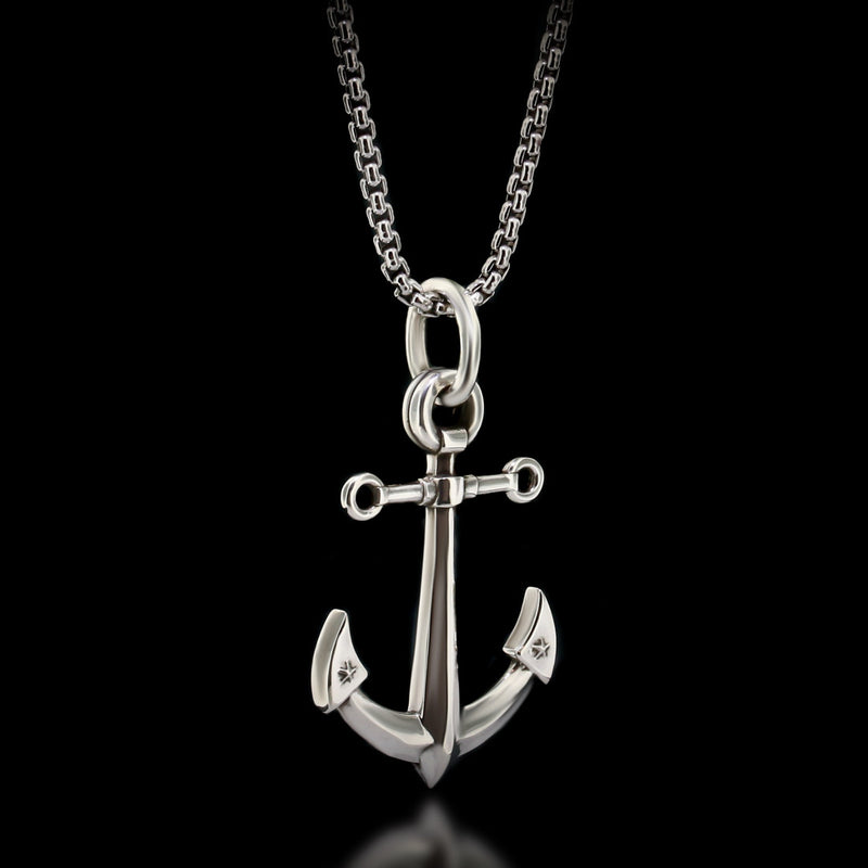 Anchor Necklace - Sterling Silver - Twisted Love NYC