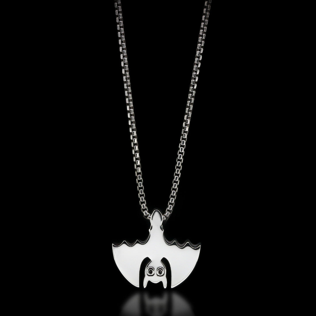 Bat Slider Necklace - Sterling Silver - Twisted Love NYC