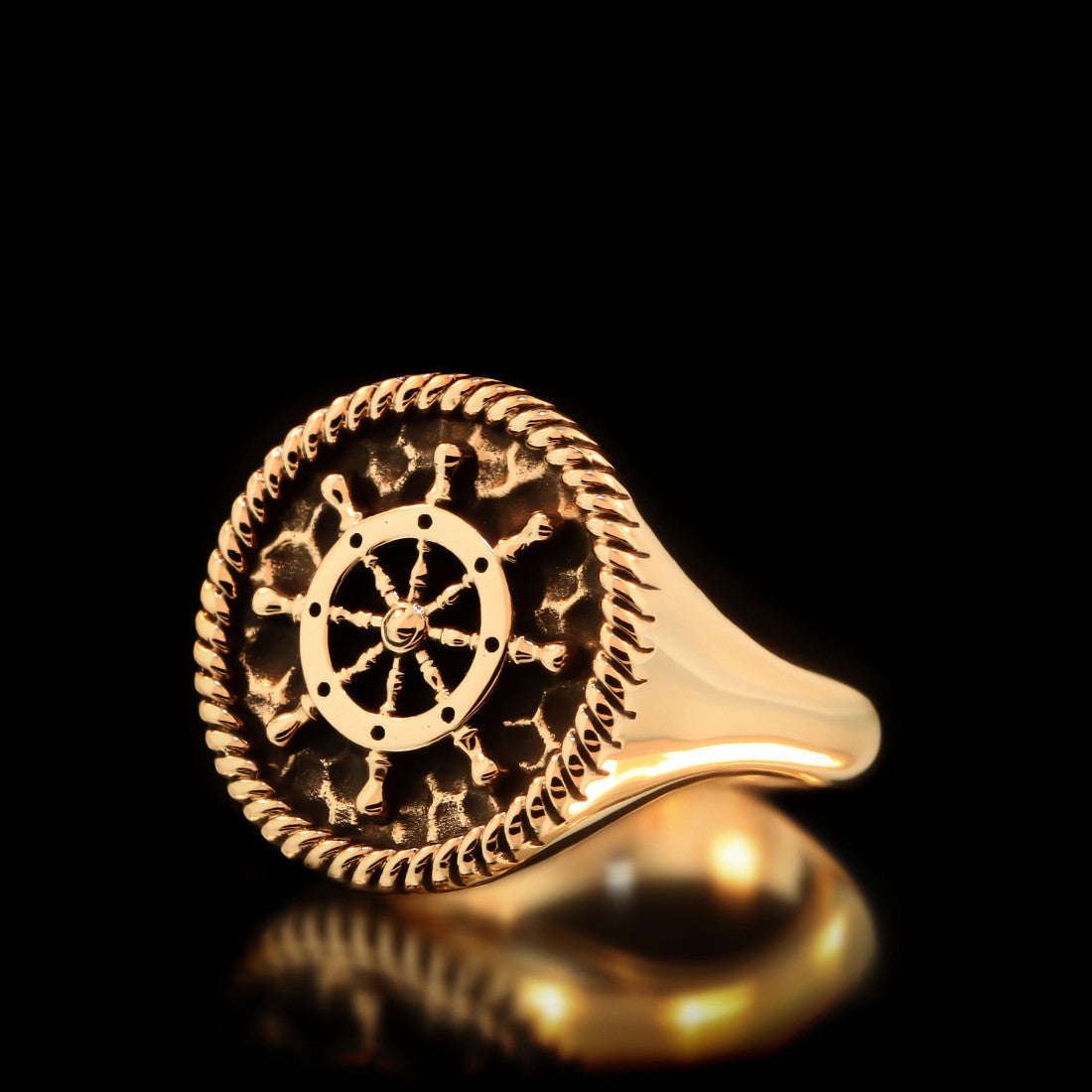Boat Wheel Ring - Brass - Twisted Love NYC