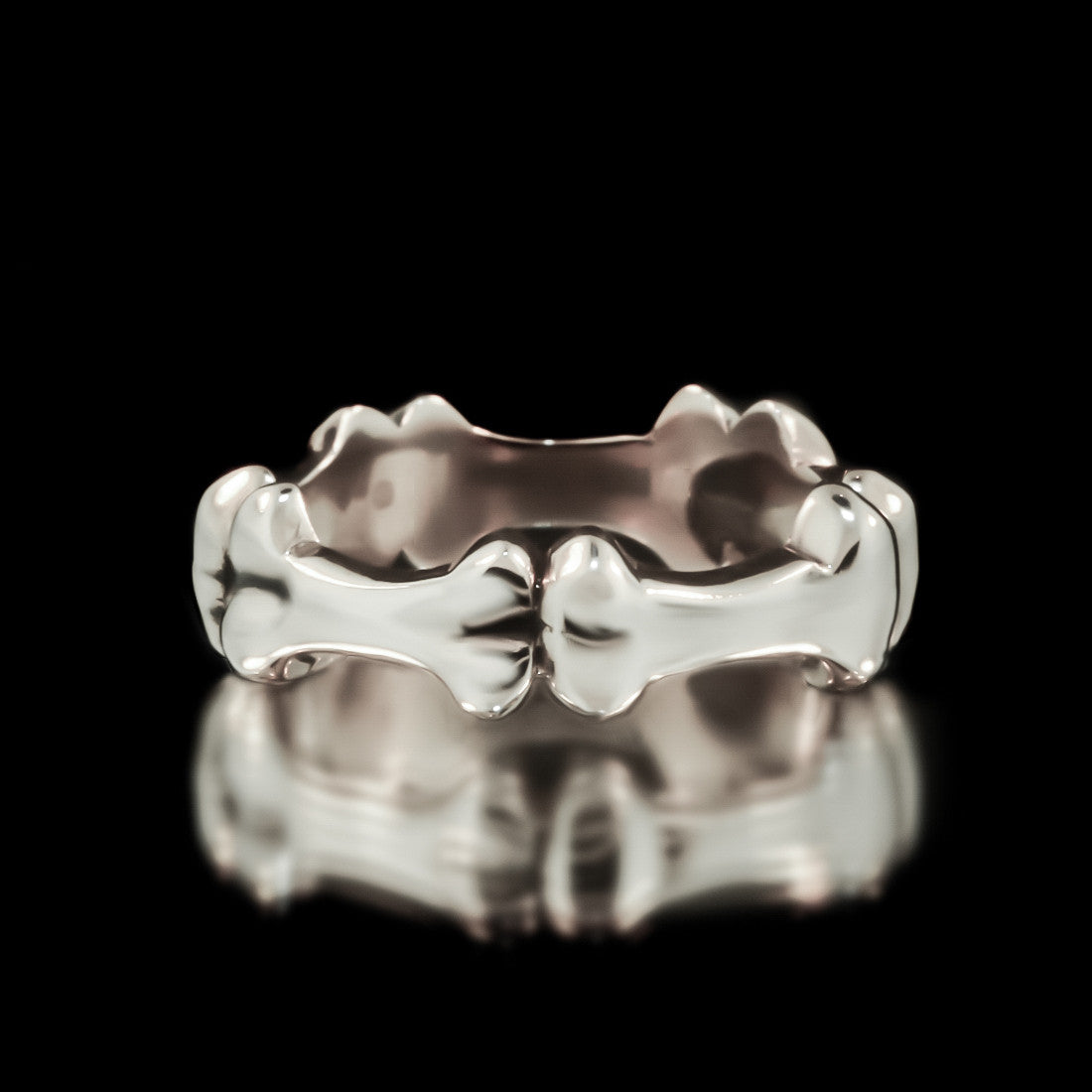 Bone Eternity Band - Sterling Silver - Twisted Love NYC