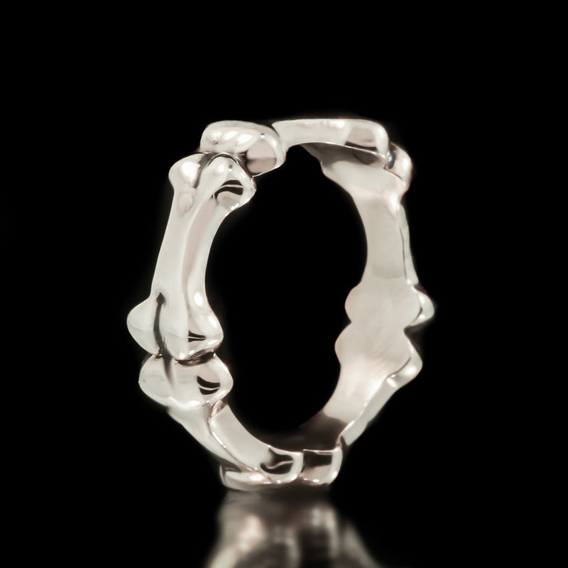 Bone Eternity Band - Sterling Silver - Twisted Love NYC