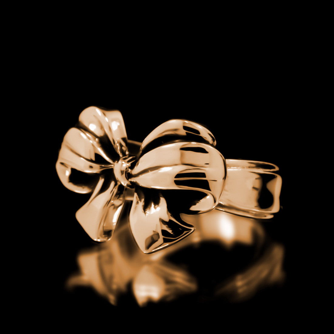 Bow Ring - Brass - Twisted Love NYC