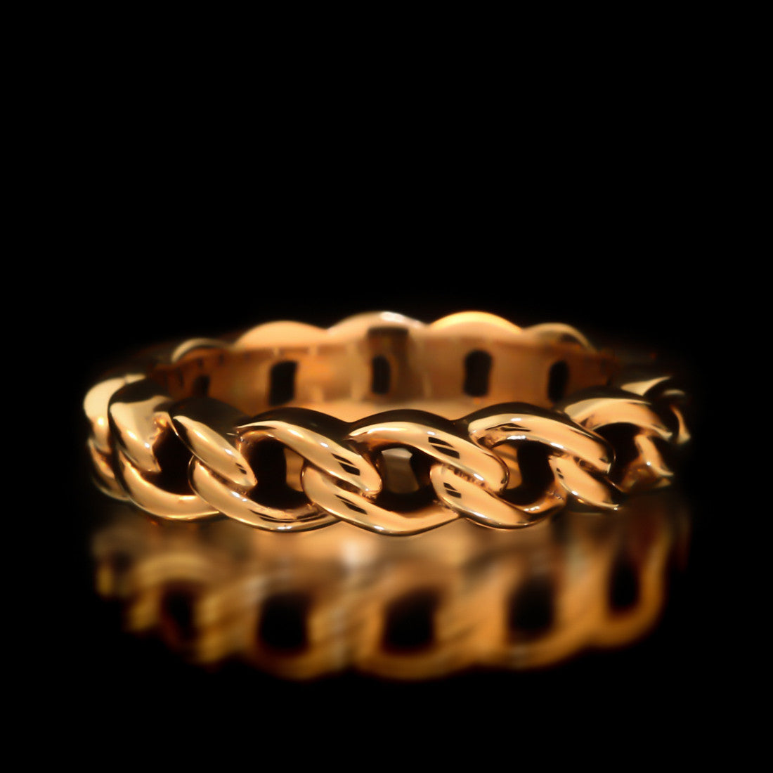 Chain Link Ring - Brass - Twisted Love NYC