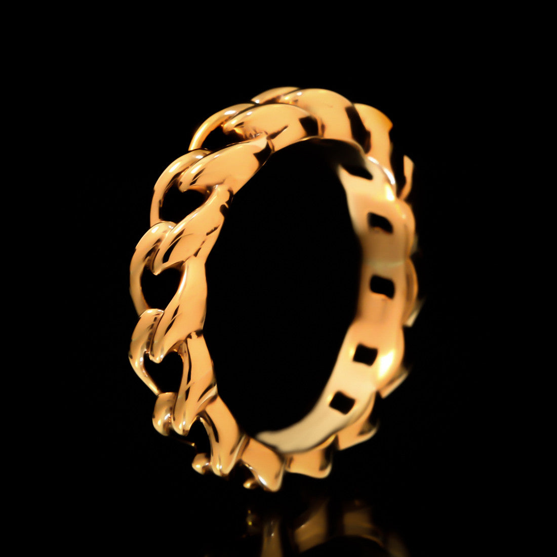 Chain Link Ring - Brass - Twisted Love NYC