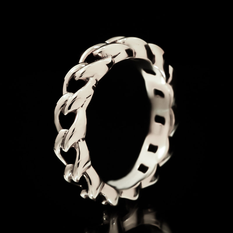 Chain Link Ring - Sterling Silver - Twisted Love NYC