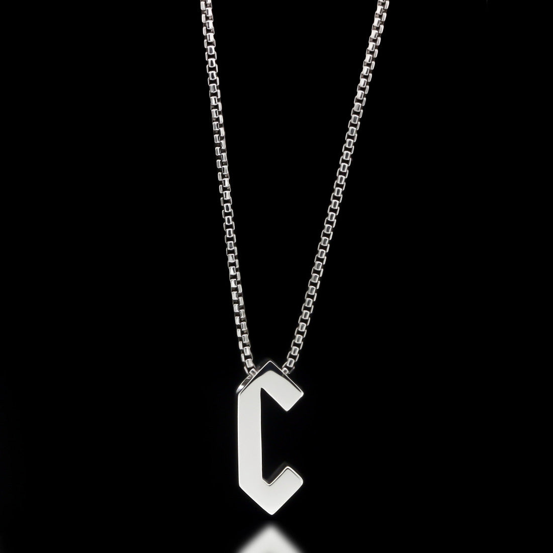 Gothic Letter Slider Necklace - Twisted Love NYC