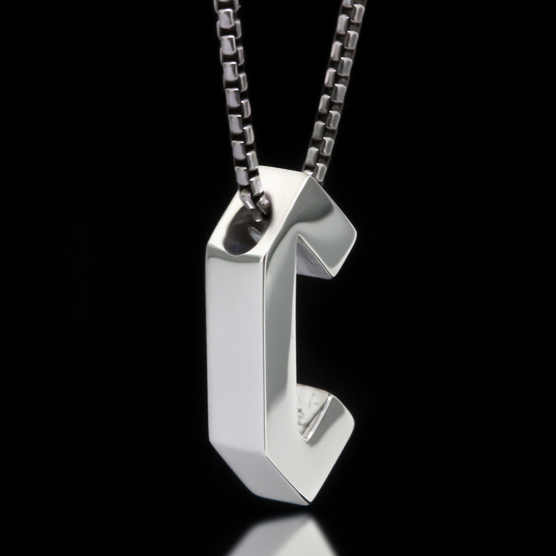 Gothic Letter Slider Necklace - Twisted Love NYC