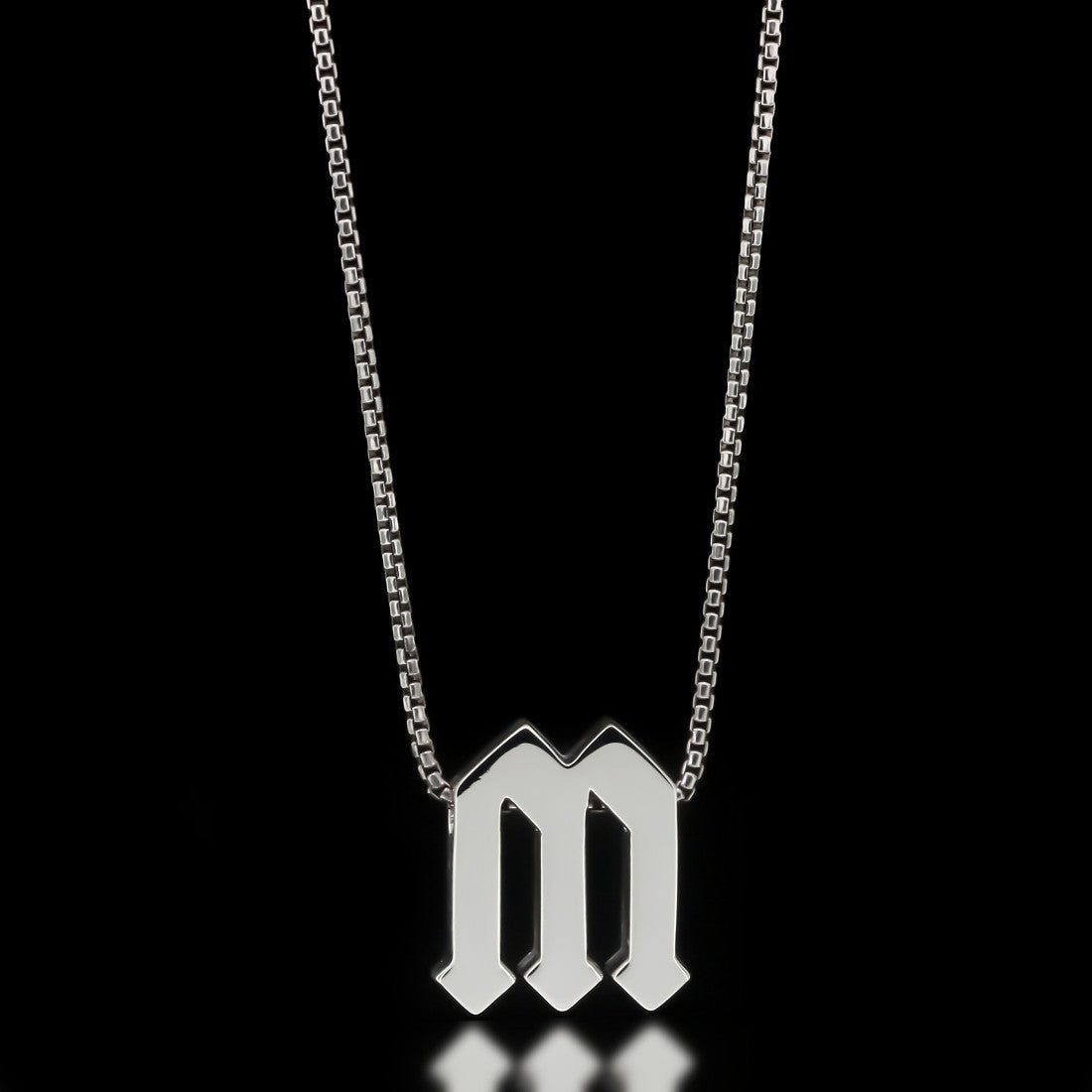 Gothic Letter Slider Necklace - Twisted Love NYC