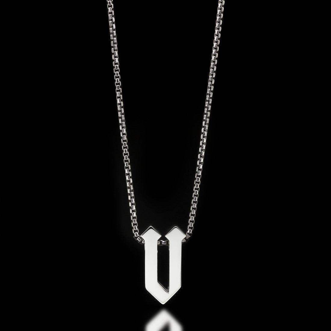 Gothic Letter Slider Necklace - Twisted Love NYC