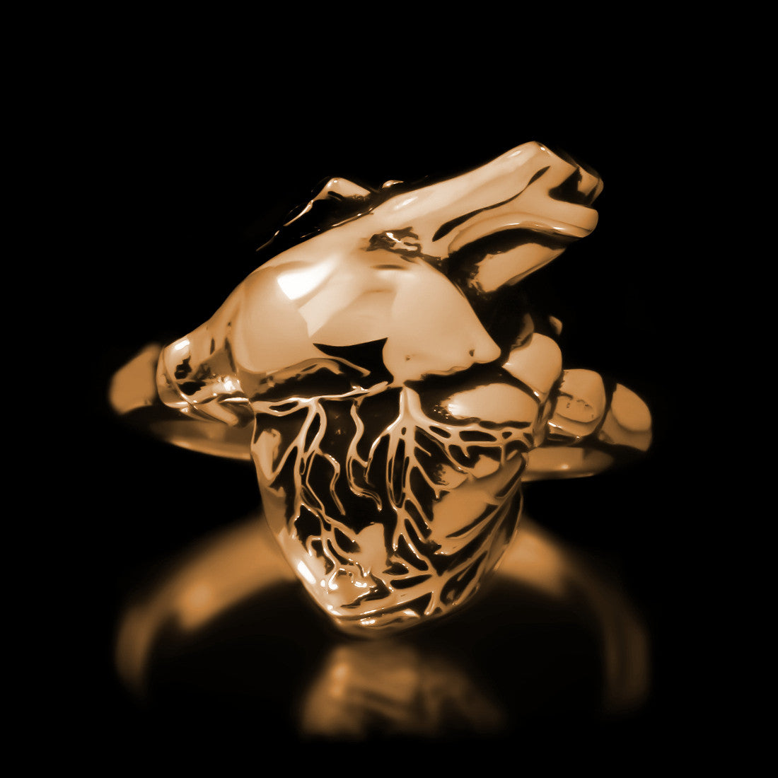 Anatomical Heart Ring - Brass - Twisted Love NYC