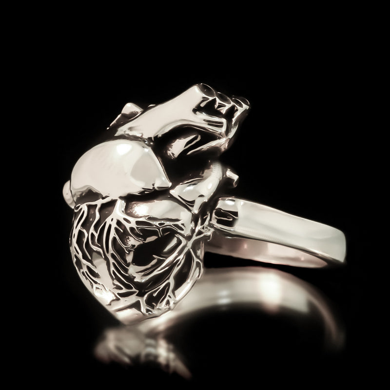 Anatomical Heart Ring - Sterling Silver - Twisted Love NYC